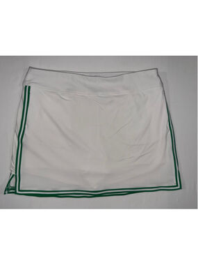 Lady Hagen Skort XXL Trim Tennis Golf Skirt Pocket Lined Pickleball White Green